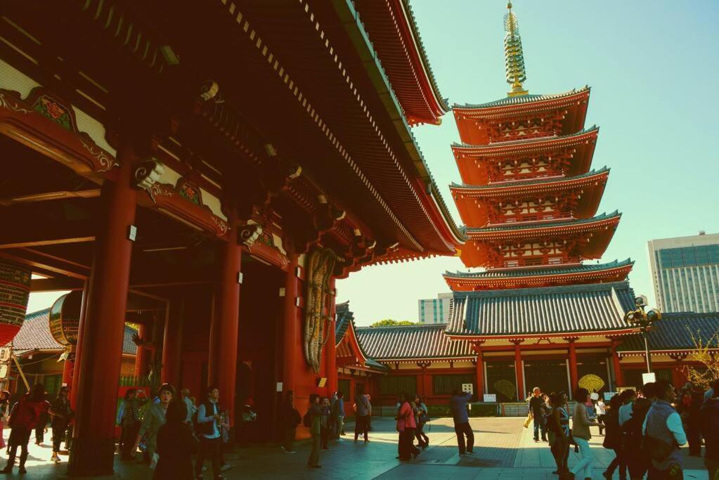 203 Oshiage Sta 3Mins Walk! Wi-Fi Elevator 4Pax Lägenhet Tokyo prefektur Exteriör bild